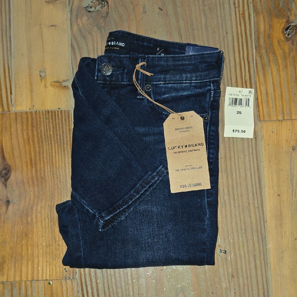 Lucky Brand Ava Legging Mid Rise Denim